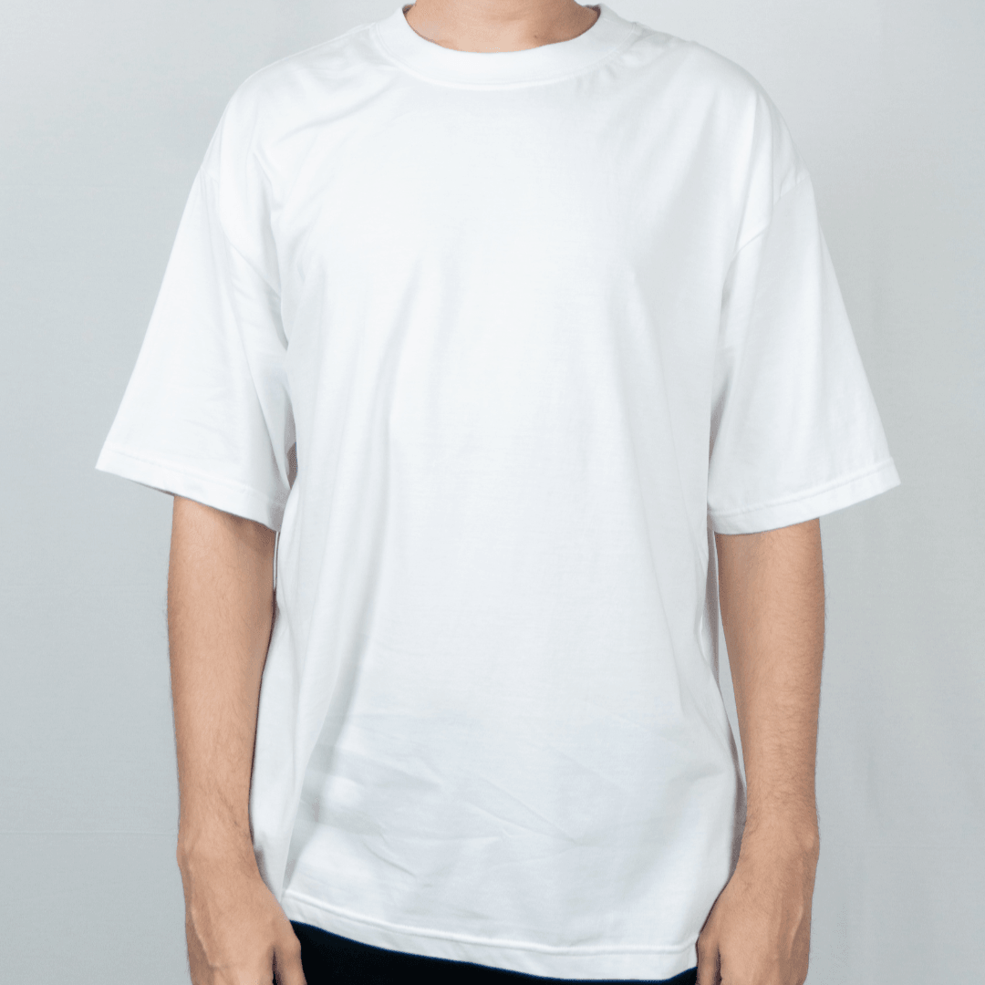 Basic Premium Oversize fit - Skull White